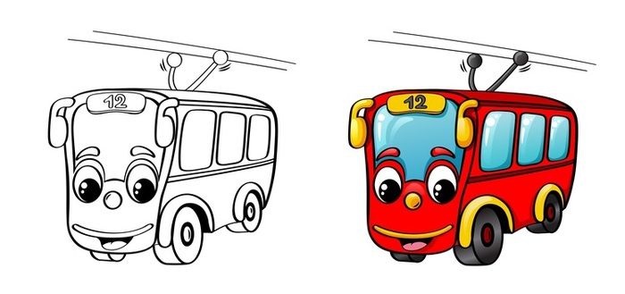 Троллейбус буквы. Троллейбус для детей. Троллейбус раскраска для детей. Троллейбус для дошкольников. Троллейбус рисунок.